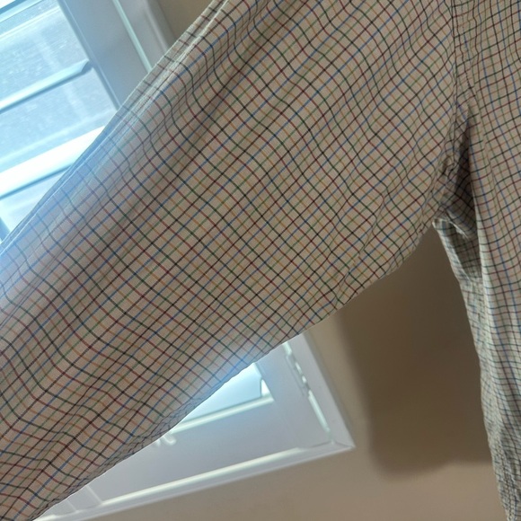 GAP Vintage 90s gray plaid Button Down Shirt Cotton Mens Size XXL - Picture 4 of 6